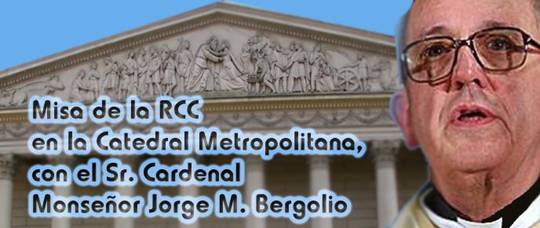 Misa con el Cardenal Bergoglio
